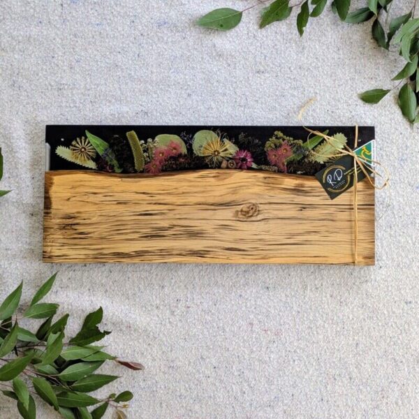 Introducing our exquisite range of handcrafted unique Cheese boards, uniquely designed with Australian native flora and sustainably sourced timber. These stunning pieces are more than just serving boards; they’re a celebration of Australia’s natural beauty and make the perfect gift for any occasion.