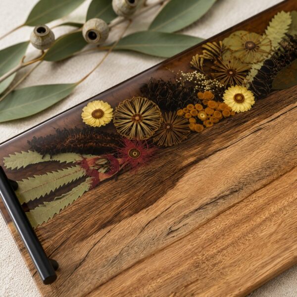 Celebrate the union of love with a gift that blends artistry and practicality. Our handcrafted picnic cheese board from Resinware Designs is the perfect wedding day present for the bride and groom, designed to enhance their romantic picnics and create lasting memories.