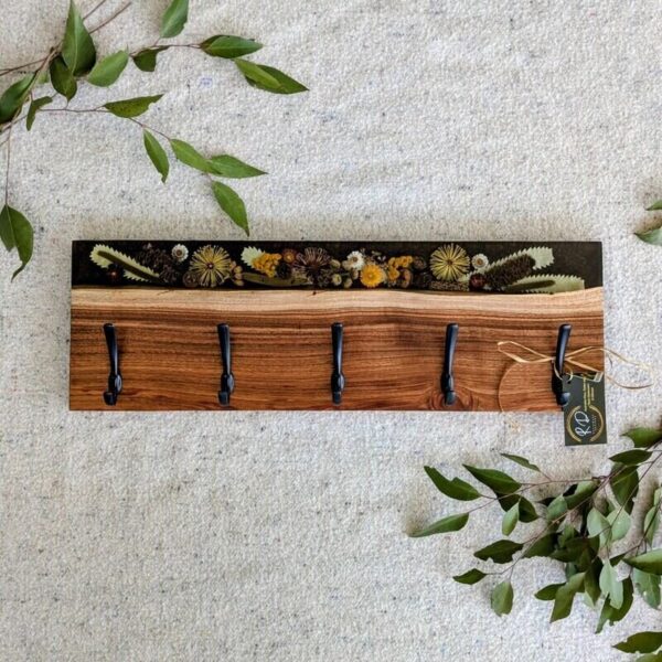 Each piece is individually made in Australia by myself, ensuring you receive a truly one-of-a-kind creation. Whether you’re gifting it to a nature lover or treating yourself to something special, this coat rack is both functional and a beautiful statement piece for any space. Proudly made by Resinware Designs. Australian made. Nature inspired. Uniquely yours.